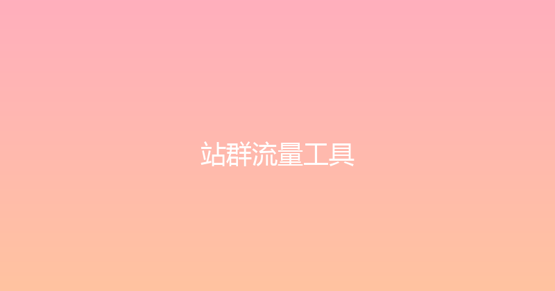 站群流量工具 封面图
